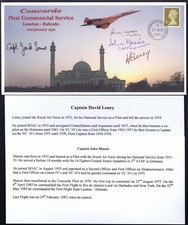 CONCORDE ANNIV. COVER SIGNED Cpt.MASSIE/WALPOLE/LOWE/LENEY_LONDON-BAHRAIN_UNIQUE