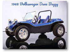 1968 Volkswagen Dune Buggy Retro Refrigerator Locker Tool Box Magnet