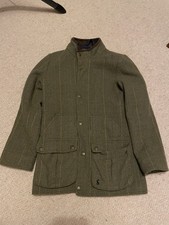 Childs Joules Tweed Coat Shoot Jacket 11–12 Years Green Check