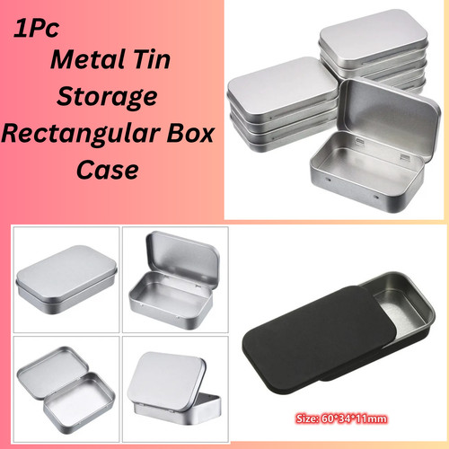 Small metal tin storage - small,