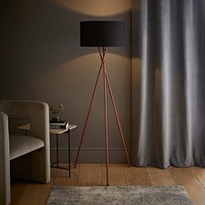 Tripod Floor Lamp Standard Light Tall Living Room Reading Standing Light Copper