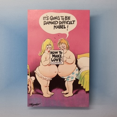 Comic postcard c1980 blonde - comic,