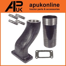 Exhaust Elbow 115mm Extension & Gasket for Case International IH 674 684 Tractor