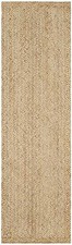 Runner rug braided jute hand