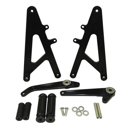 Black rearset footrests - footrests, foot