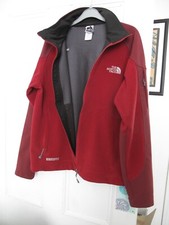 North Face Windstopper red zip