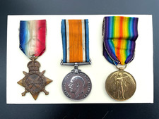 WW1 1914-15 Star Trio to Pte. P. Anderson - Durham Light Infantry (Awarded SWB)
