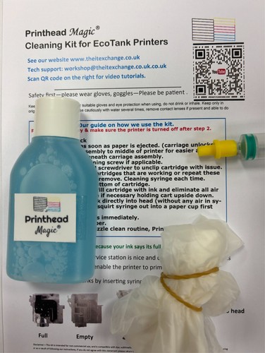 Printer head cleaning kit - kit, fits