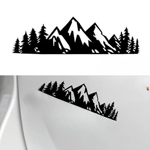 Mountain badge auto decal - mountain,