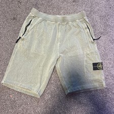 Stone Island Jogger Style Shorts size M Sage Green