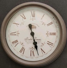 French Antique Style Wall Clock Large 18.5 Inch