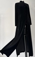 EAST Silk Velvet Long Maxi Oriental Mandarin Kimono Duster Dress Jacket UK 10