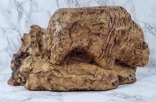 Unique Vintage Carved Walnut