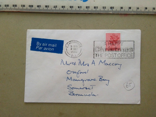 Postal history airmail - postal, to