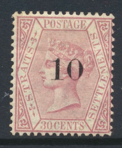 Malaya 1880 10c 30c sg22 - malaya,