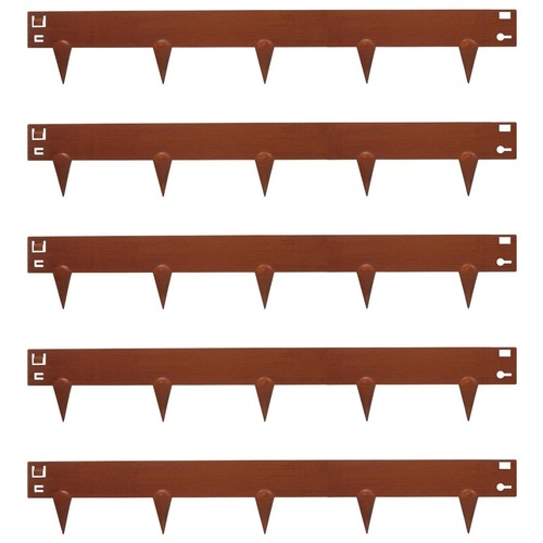 5pc rust steel lawn - rust,