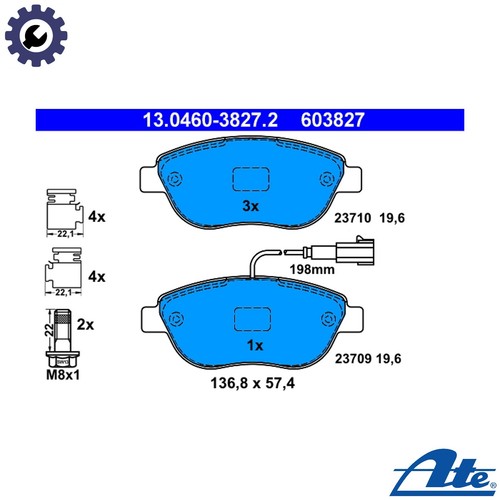 Brake pad set - pad, disc