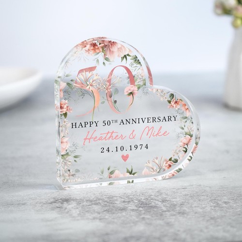 Personalised floral 50th - floral,