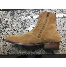 New Handmade Tan Suede Formal