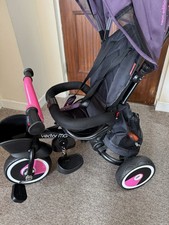 Kids Trike with Parent Handle Pink v3 6-In-1 Tricycle Push Bike 9m - 5 Years