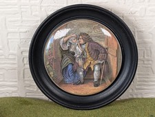 Vintage Framed Prattwear Pot Lid 'Uncle Toby'
