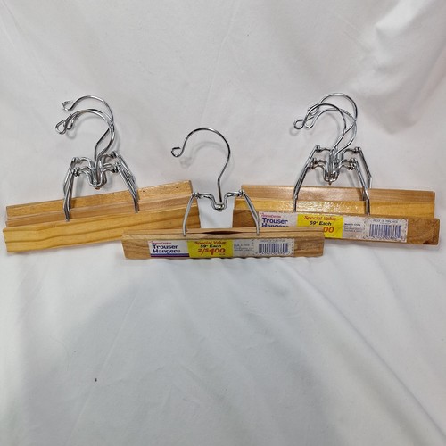 Wooden pant hangers lot - hangers, 7