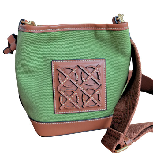 Oroton canvas and leather - canvas,