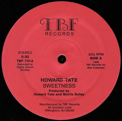 Howard tate sweetness 12in - howard,