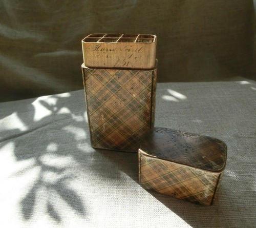 Rare mauchline tartanware - rare,