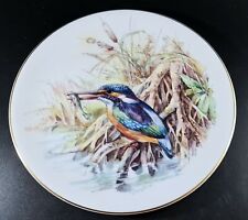 Vintage Staffordshire Fine Porcelain China " KINGFISHER " Collectors Plate 