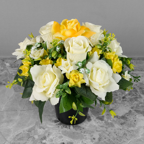 Artificial grave pot - artificial,