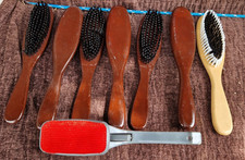 Job lot of Wooden Clothes Brush Grooming Tool Magic Hair Remover Lint Brush 
