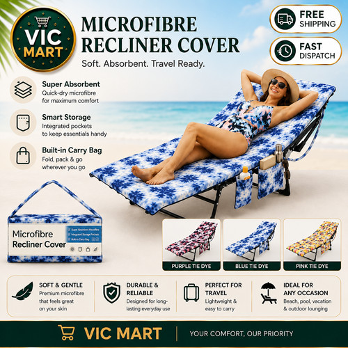 Sun lounger towel - cover, with