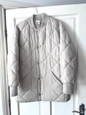 Topshop cream quilted jacket