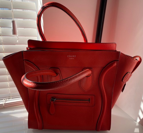 Celine micro luggage tote bag - celine,