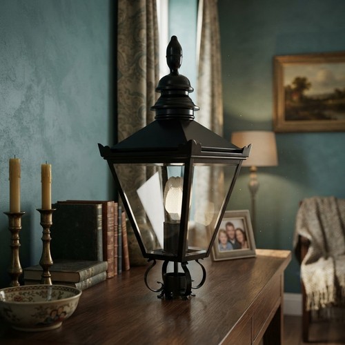 Victorian garden post - garden, lamp