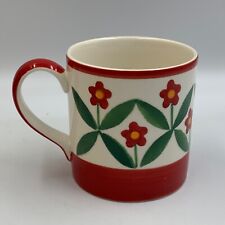 Whittard of Chelsea Ceramic Small Mug /Cup Red White Green Trea/coffee