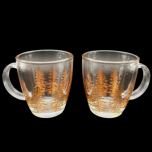 Glass coffee tea mugs - 2,