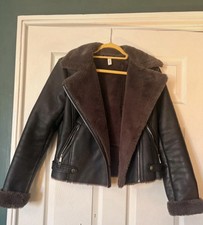 Mango Faux Leather And Fur