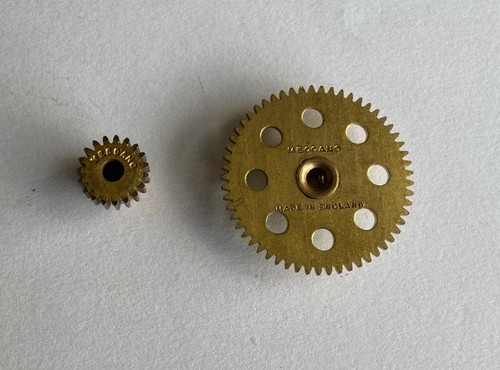 Meccano brass gear - pair, part