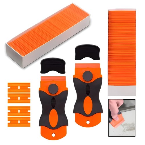 100 pcs plastic scraper razor - plastic,