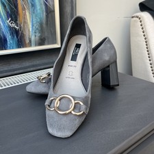 M&S Shoes Wide Fit Grey  Suede