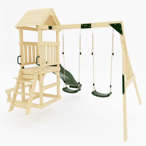 Galactica outdoor wooden swing - galactica,
