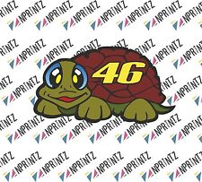X2 VALENTINO ROSSI STICKERS VR46 / TURTLE VINYL DECAL
