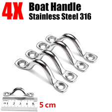 5mm STAINLESS STEEL MARINE WIRE EYE STRAP deck rope boat yacht trailer