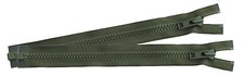 Pair of Green YKK PLCE Side Pouch / Bergen Zips - to use on Rucksack or Pouch