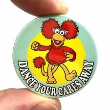 Red Fraggle Rock Dance Your Cares Away Inspired TV 38mm Button Pin Badge 
