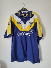 2007 Warrington 'Wire' Wolves Mens XL Rugby League Home Shirt Cotton