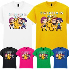 Children In Need Pudsey Bear Kids T-Shirt Dancing Girls Spotty Day School Tee