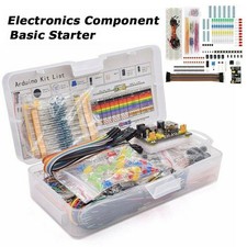 Electronic Component Basic Starter Kit w/ Box Electronic Fun Kit with Breadboard